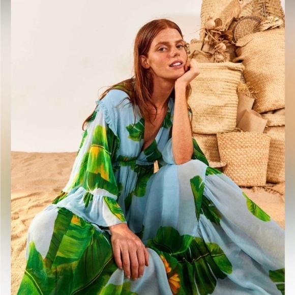 FARM Rio Dresses & Skirts - Farm Rio Tropical Banana Maxi Dress xl